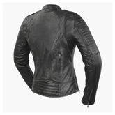 Onyx Feather Women's Motorcycle Leather Jacket